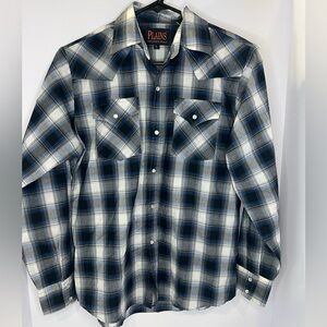 Plains Western Wear Boys Large Pearl Snap Shirt